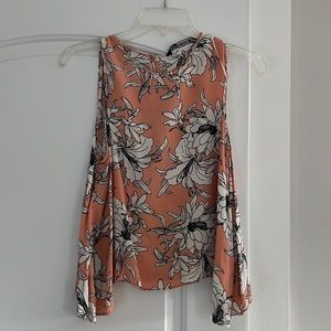 Zara floral blouse